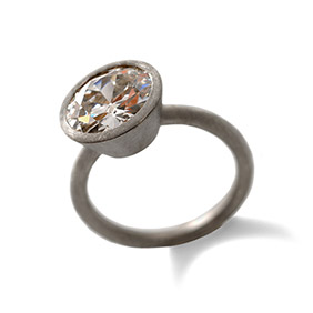 Round Old Cut Diamond Ring