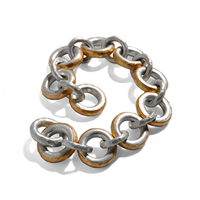 Silver link bracelet
