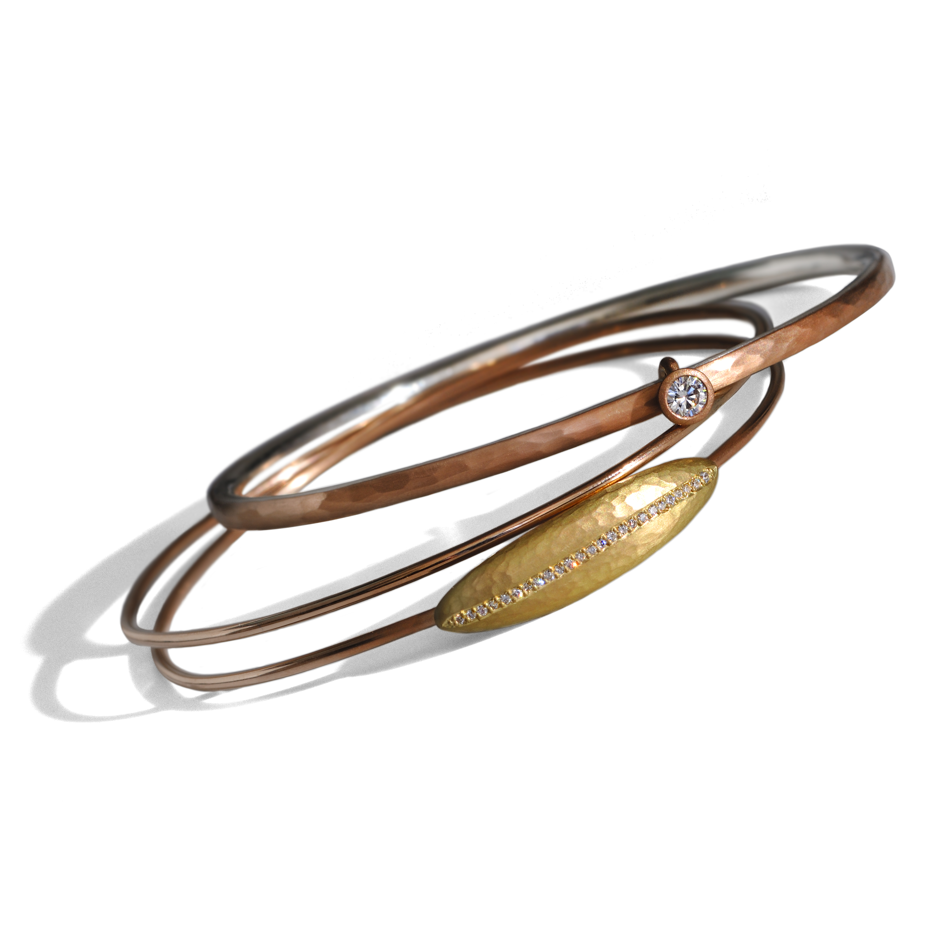 rose gold bangles