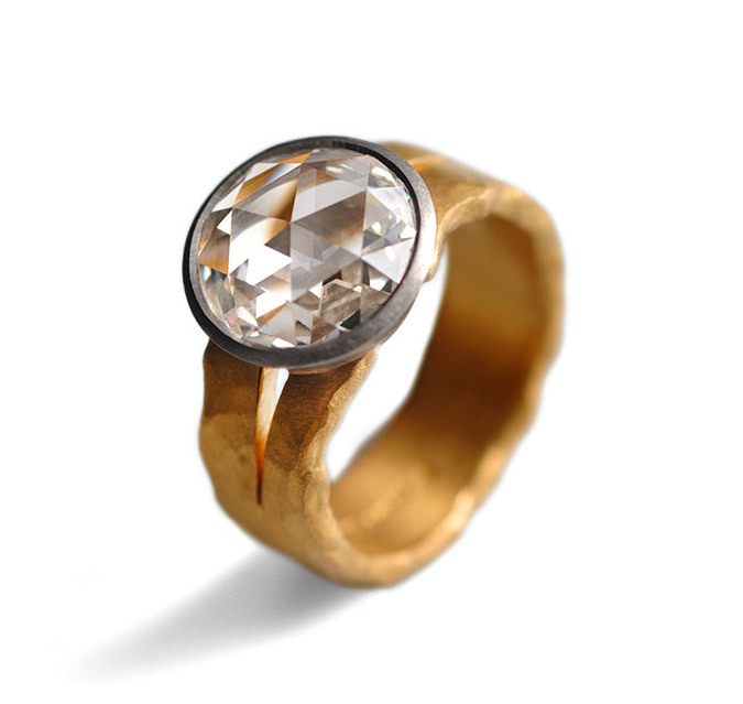 Rose Cut Diamond Ring