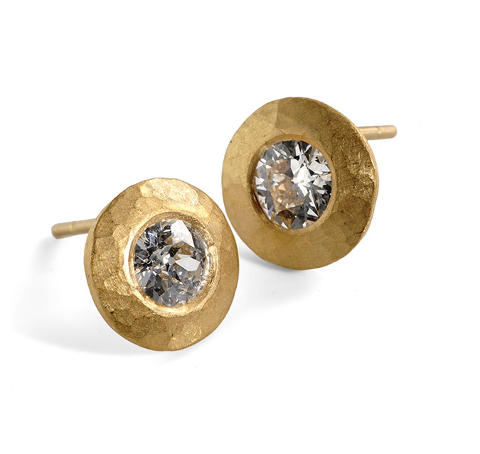 Gold Disk Earrings 